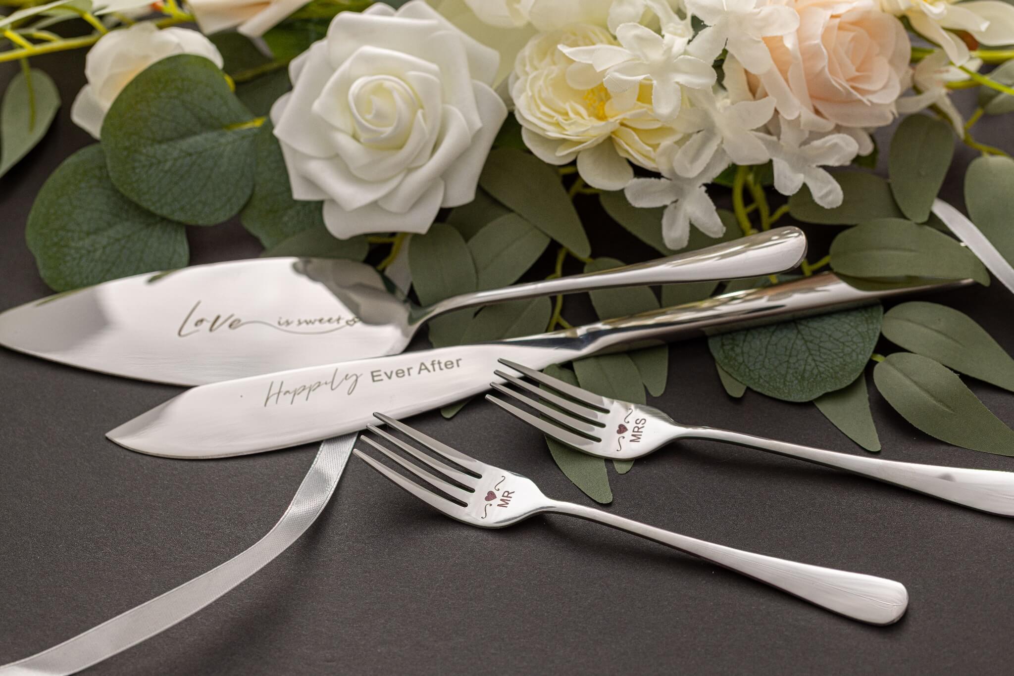 Delicate wedding details — bouquet, rings, and stationery laid out in soft morning light